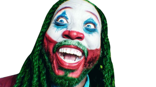 YouTuber FD Singifier with the Joker style hair and facepaint