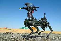 Army Testing Robot Dogs Armed with Artificial Intelligence-Enabled Rifles in Middle East