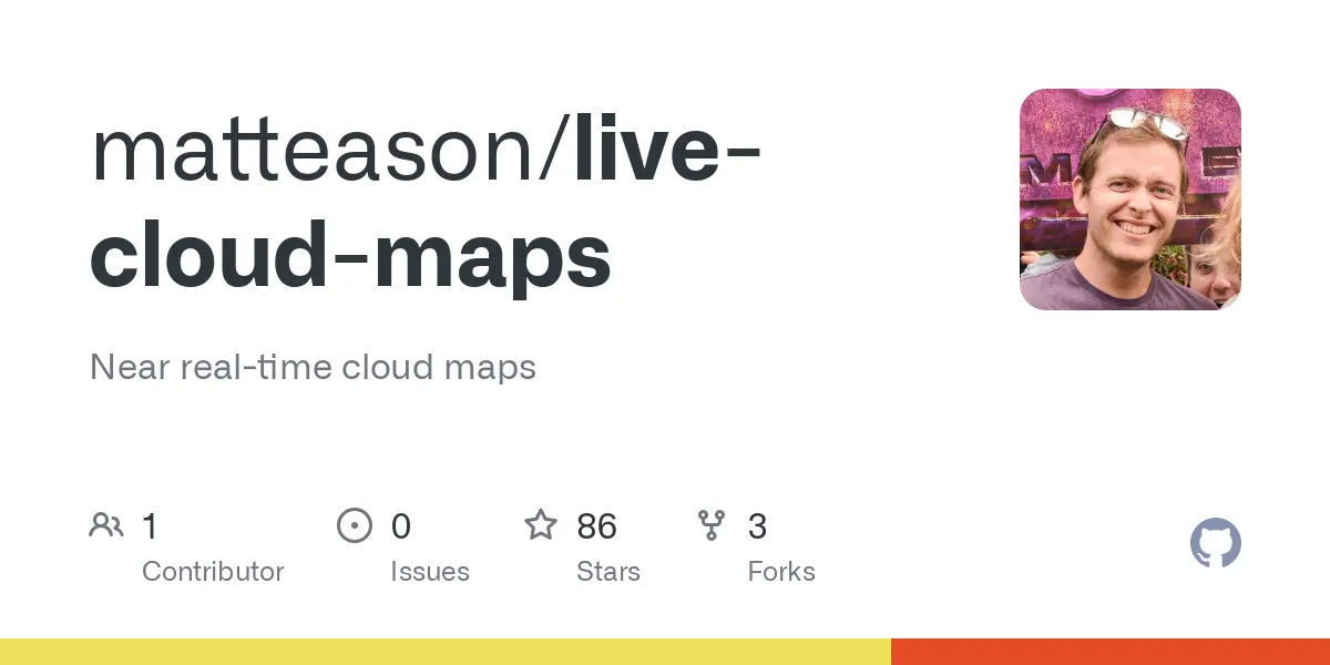 GitHub - matteason/live-cloud-maps: Near real-time cloud maps