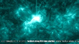 Sun Blasts Strong M9.8-Class Flare CME Earth-Directed